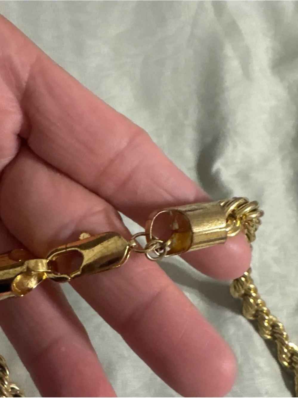 24k Gold Plated Rope Chain Necklace - Classic Men’s Jewelry